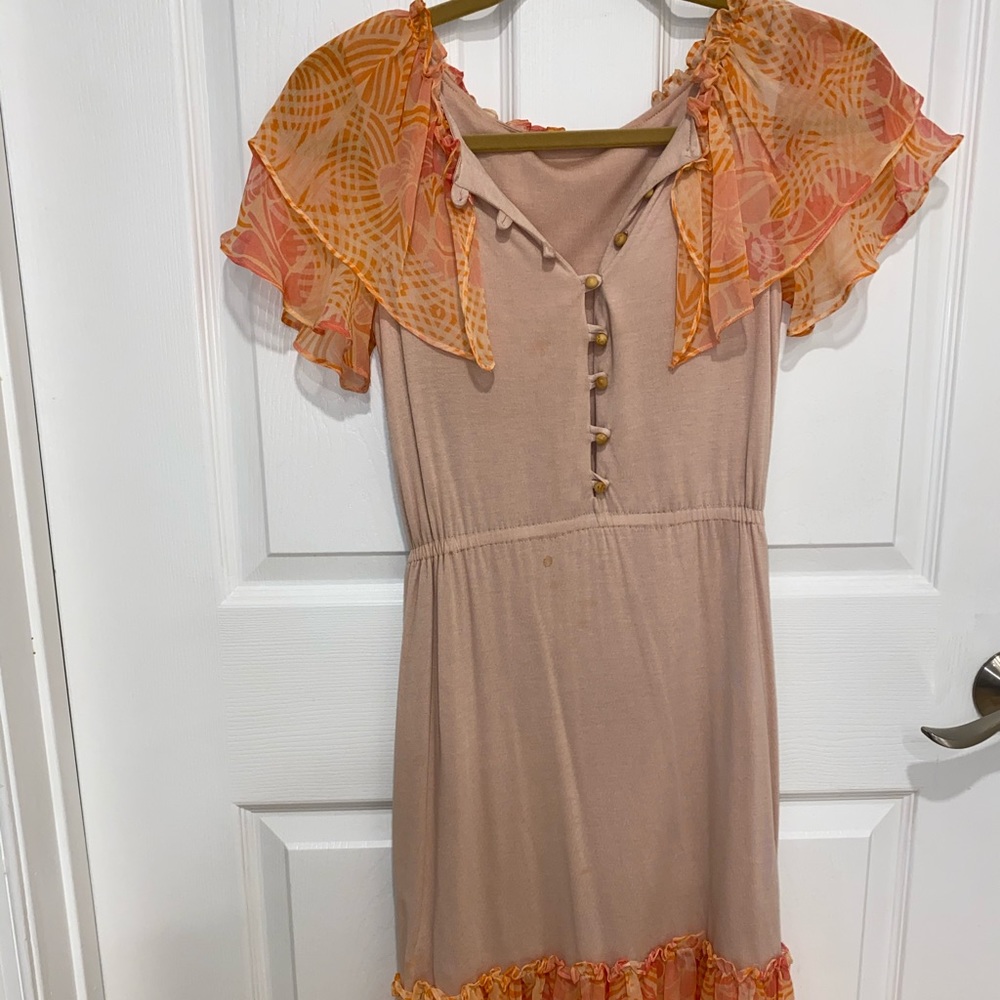 Maxi dress with Florián pattern